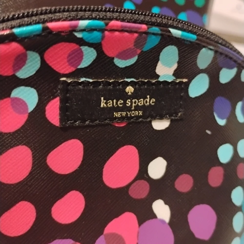 Kate Spade-2pc Shore Street Margareta Dot Tote & Dome Zip Pouch 🩷💜 - Picture 8 of 8